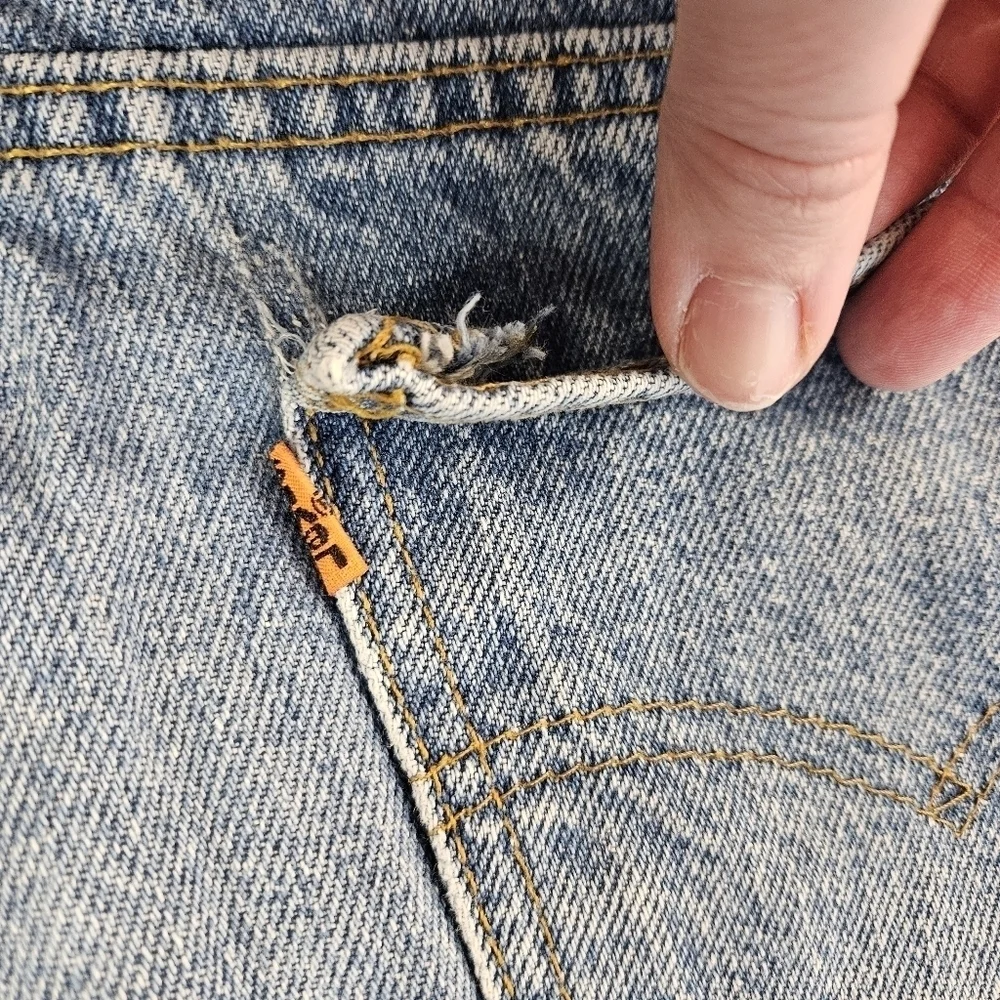 Levi's 80s Vintage 505 Orange Tab Jeans